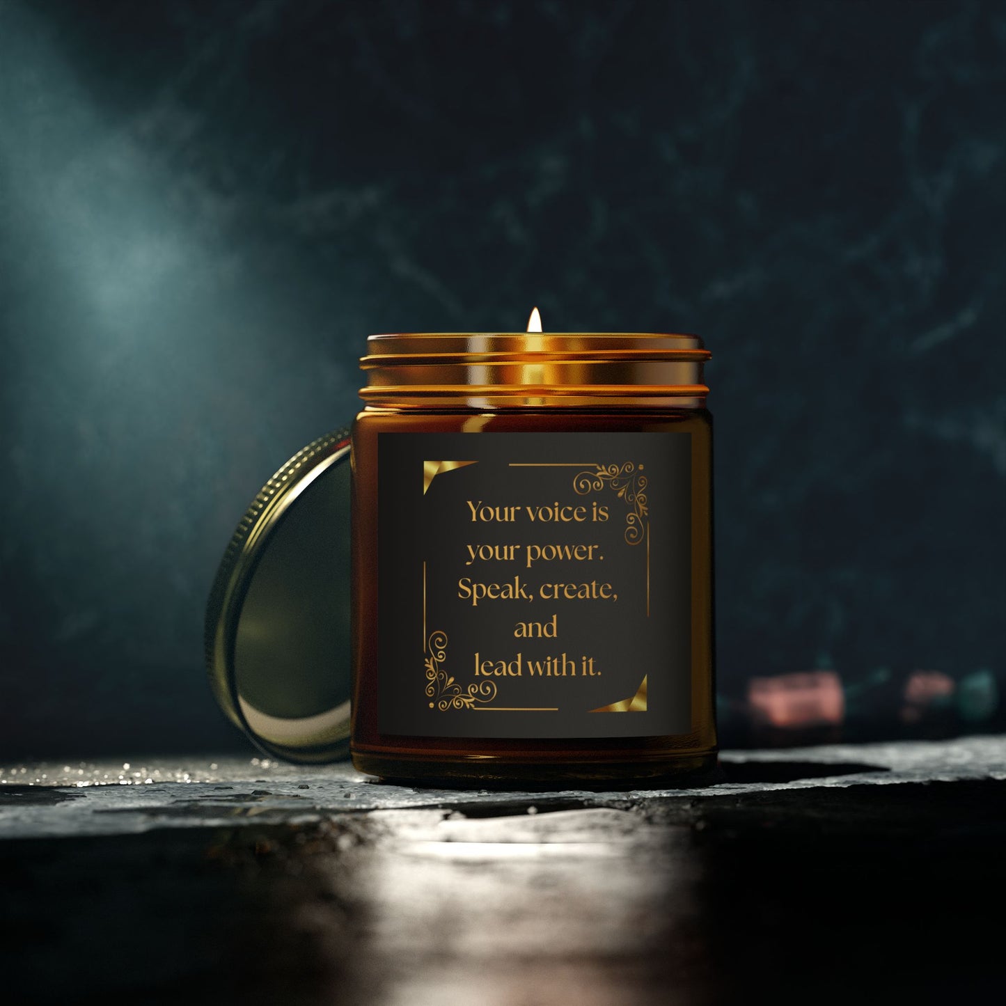 Blackberry Vanilla Scented Candle – "Your voice is your power. Speak, create, and lead with it."
