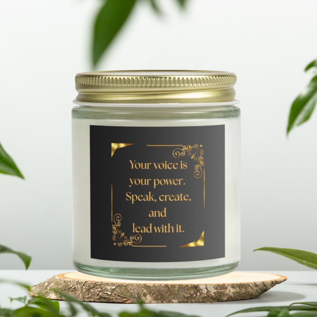 Blackberry Vanilla Scented Candle – "Your voice is your power. Speak, create, and lead with it."