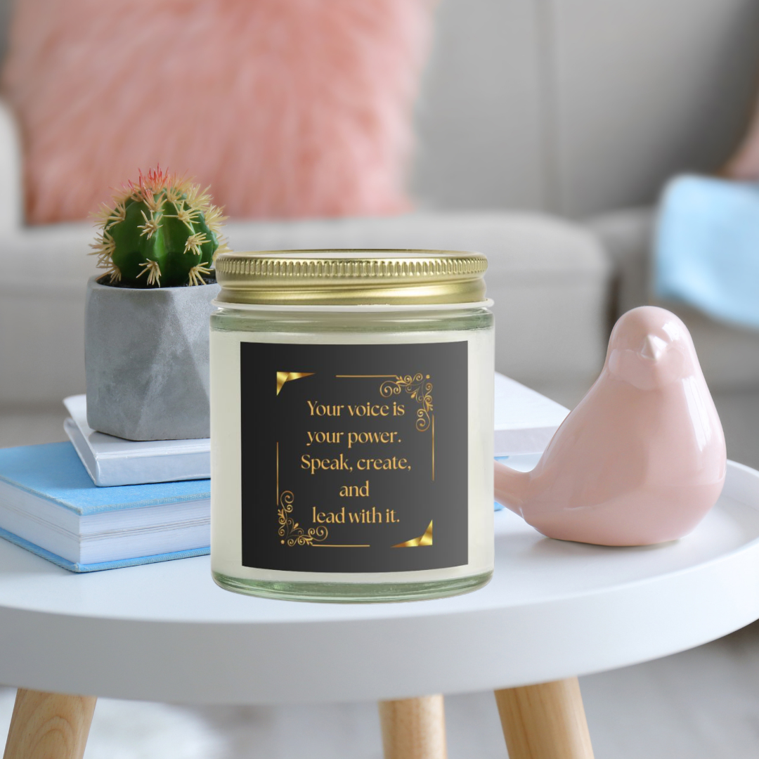 Blackberry Vanilla Scented Candle – "Your voice is your power. Speak, create, and lead with it."