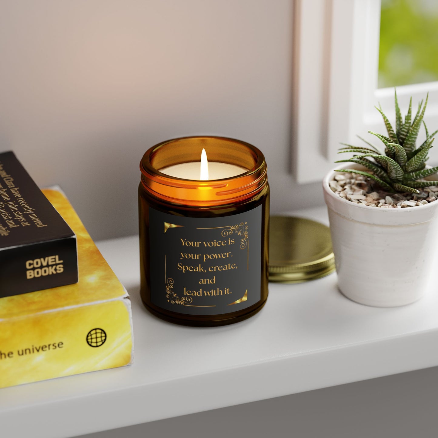 Blackberry Vanilla Scented Candle – "Your voice is your power. Speak, create, and lead with it."