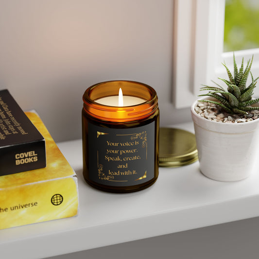 Blackberry Vanilla Scented Candle – "Your voice is your power. Speak, create, and lead with it."